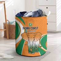 Ivory Coast Football Laundry Basket Les Elephants Spirit - Wonder Print Shop