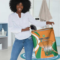 Ivory Coast Football Laundry Basket Les Elephants Spirit - Wonder Print Shop