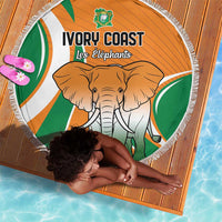 Ivory Coast Football Beach Blanket Les Elephants Spirit - Wonder Print Shop