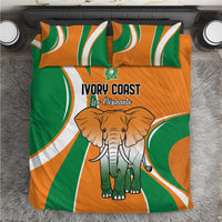 Ivory Coast Football Bedding Set Les Elephants Spirit - Wonder Print Shop
