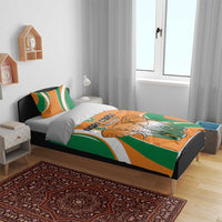 Ivory Coast Football Bedding Set Les Elephants Spirit - Wonder Print Shop