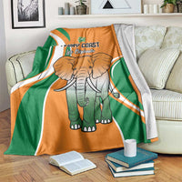 Ivory Coast Football Blanket Les Elephants Spirit - Wonder Print Shop