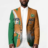 Custom Ivory Coast Football Blazer Les Elephants Spirit - Wonder Print Shop