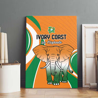 Ivory Coast Football Canvas Wall Art Les Elephants Spirit - Wonder Print Shop