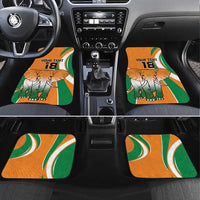 Custom Ivory Coast Football Car Mats Les Elephants Spirit - Wonder Print Shop