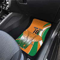 Custom Ivory Coast Football Car Mats Les Elephants Spirit - Wonder Print Shop