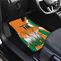 Custom Ivory Coast Football Car Mats Les Elephants Spirit - Wonder Print Shop