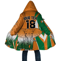 Custom Ivory Coast Football Cloak Les Elephants Spirit - Wonder Print Shop