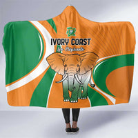 Ivory Coast Football Hooded Blanket Les Elephants Spirit - Wonder Print Shop