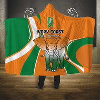 Ivory Coast Football Hooded Blanket Les Elephants Spirit - Wonder Print Shop