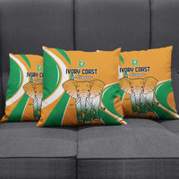 Ivory Coast Football Pillow Cover Les Elephants Spirit - Wonder Print Shop