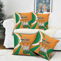 Ivory Coast Football Pillow Cover Les Elephants Spirit - Wonder Print Shop