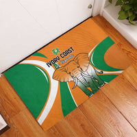 Ivory Coast Football Rubber Doormat Les Elephants Spirit - Wonder Print Shop