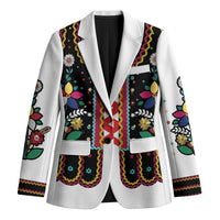 Vintage Polish Gorsecik Blazer Slavic Floral Folk Art