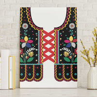 Vintage Polish Gorsecik Canvas Wall Art Slavic Floral Folk Art