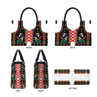 Vintage Polish Gorsecik Leather Bag Slavic Floral Folk Art