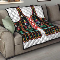Vintage Polish Gorsecik Quilt Slavic Floral Folk Art