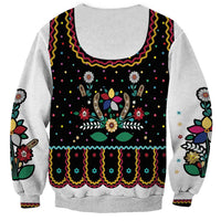 Vintage Polish Gorsecik Sweatshirt Slavic Floral Folk Art