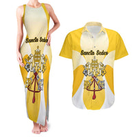 Personalized Holy See - Vatican City Couples Matching Tank Maxi Dress and Hawaiian Shirt Sporty Style