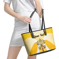 Personalized Holy See - Vatican City Leather Tote Bag Sporty Style