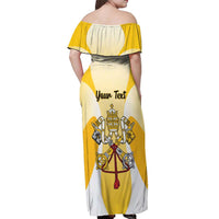 Personalized Holy See - Vatican City Off Shoulder Maxi Dress Sporty Style