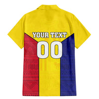 Custom Andorra Coat Of Arms Family Matching Mermaid Dress and Hawaiian Shirt Narcissus Poeticus Flowers Flag Style