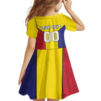 Custom Andorra Coat Of Arms Family Matching Off The Shoulder Long Sleeve Dress and Hawaiian Shirt Narcissus Poeticus Flowers Flag Style