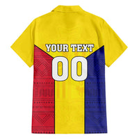 Custom Andorra Coat Of Arms Family Matching Puletasi and Hawaiian Shirt Narcissus Poeticus Flowers Flag Style