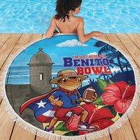 Puerto Rico Coquí Frog Beach Blanket Benito Bowl Halftime Show