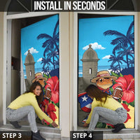 Puerto Rico Coquí Frog Door Cover Benito Bowl Halftime Show