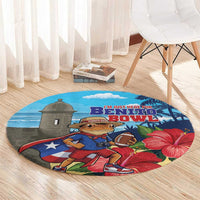 Puerto Rico Coquí Frog Round Carpet Benito Bowl Halftime Show