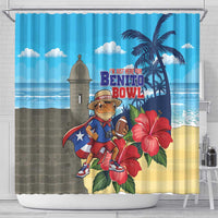 Puerto Rico Coquí Frog Shower Curtain Benito Bowl Halftime Show