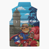 Puerto Rico Coquí Frog Sleeveless Puffer Jacket Benito Bowl Halftime Show