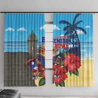 Puerto Rico Coquí Frog Window Curtain Benito Bowl Halftime Show