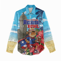 Puerto Rico Coquí Frog Women Casual Shirt Benito Bowl Halftime Show