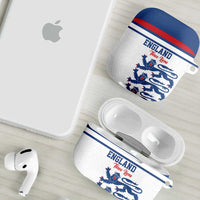 England Three Lions AirPods Case Vintage Stripe Football Fan