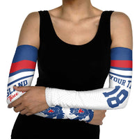 Custom England Three Lions Arm Sleeves Vintage Stripe Football Fan