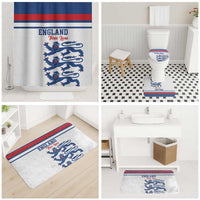 England Three Lions Bathroom Set Vintage Stripe Football Fan