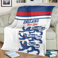 England Three Lions Blanket Vintage Stripe Football Fan