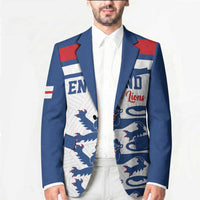 Custom England Three Lions Blazer Vintage Stripe Football Fan