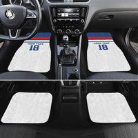 Custom England Three Lions Car Mats Vintage Stripe Football Fan