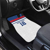Custom England Three Lions Car Mats Vintage Stripe Football Fan