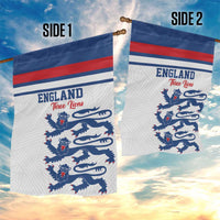 England Three Lions Garden Flag Vintage Stripe Football Fan