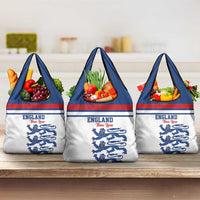 England Three Lions Grocery Bag Vintage Stripe Football Fan
