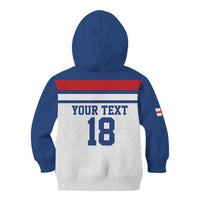 Custom England Three Lions Kid Hoodie Vintage Stripe Football Fan