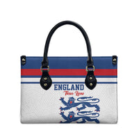 England Three Lions Leather Bag Vintage Stripe Football Fan