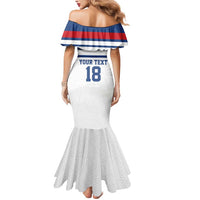 Custom England Three Lions Mermaid Dress Vintage Stripe Football Fan