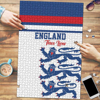 England Three Lions Puzzle Vintage Stripe Football Fan