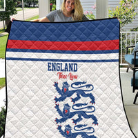 England Three Lions Quilt Vintage Stripe Football Fan