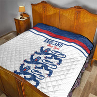 England Three Lions Quilt Vintage Stripe Football Fan